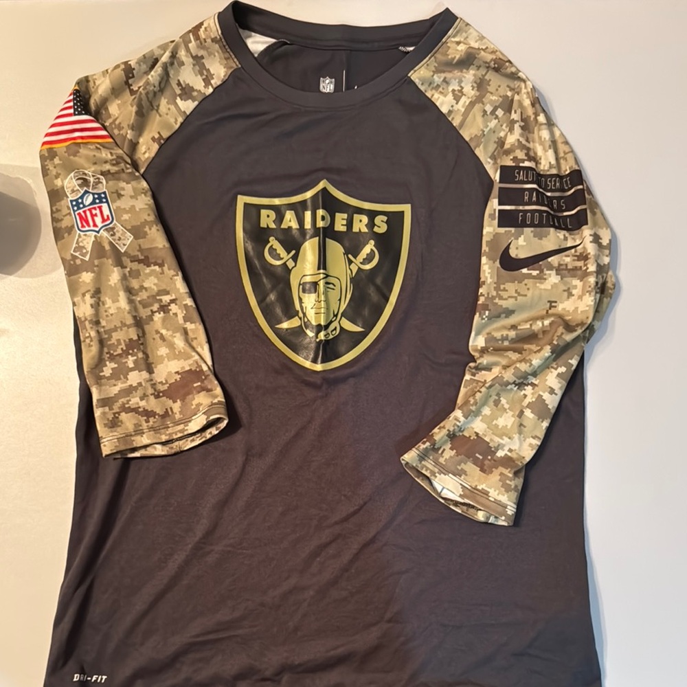 Nike Raiders Camo Sleeve Women’s Shirt